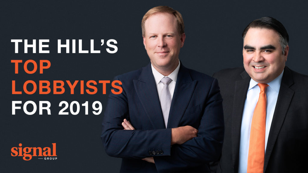 Signal's Cooper and Garcia Named 2019 Top Lobbyists Signal Group