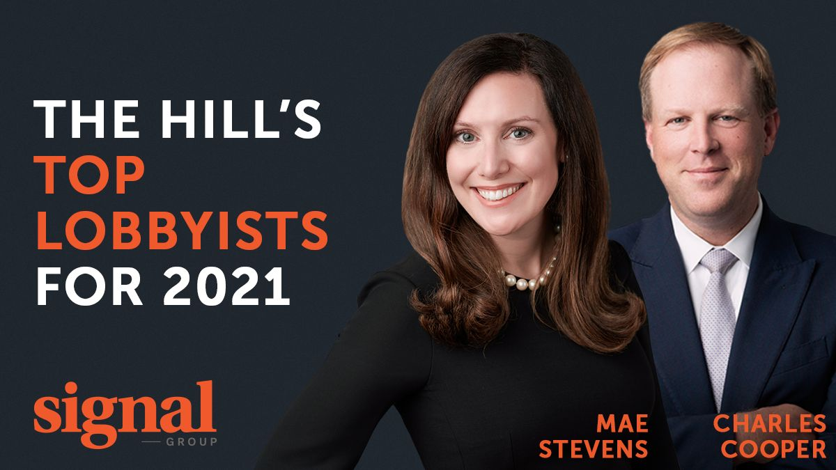 Signal’s Cooper and Stevens Named 2021 Top Lobbyists Signal Group